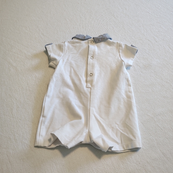 Petit Confection Baby Boy Infant Sailboat Seersucker Outfit Preppy Nautical 6 Mo - Picture 7 of 8